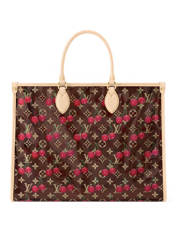 Louis Vuitton x Takashi Murakami Cherry OnTheGo GM Crystal Monogram