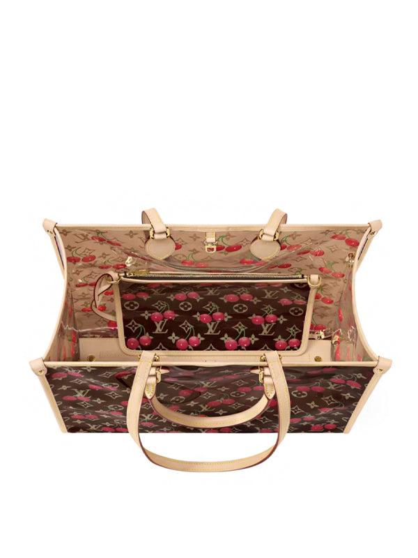 Louis Vuitton x Takashi Murakami Cherry OnTheGo GM Crystal Monogram