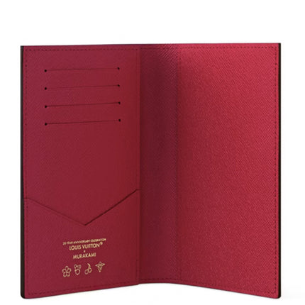 Louis Vuitton x Takashi Murakami Cherry Passport Cover Brown Monogram