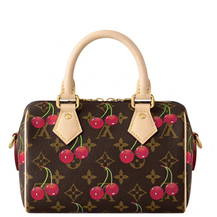 Louis Vuitton x Takashi Murakami Cherry Speedy Bandouliere 20 Brown Monogram