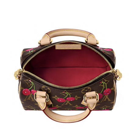 Louis Vuitton x Takashi Murakami Cherry Speedy Bandouliere 20 Brown Monogram