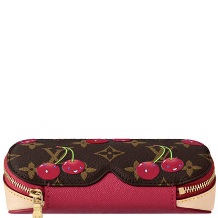 Louis Vuitton x Takashi Murakami Cherry Sunglasses Pouch Brown Monogram