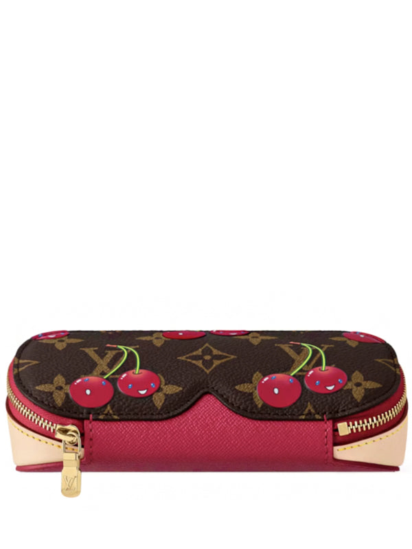 Louis Vuitton x Takashi Murakami Cherry Sunglasses Pouch Brown Monogram