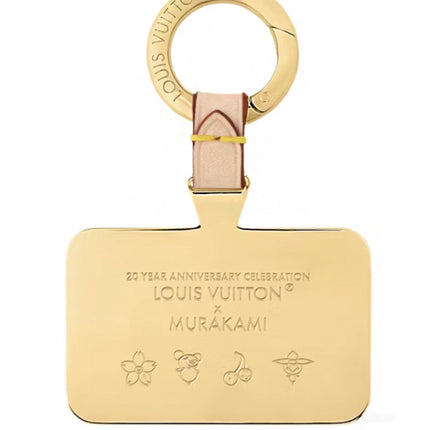 Louis Vuitton x Takashi Murakami Denim Cherry Phone Holder Denim Monogram