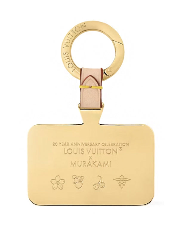 Louis Vuitton x Takashi Murakami Denim Cherry Phone Holder Denim Monogram