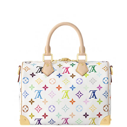Louis Vuitton x Takashi Murakami Speedy Bandouliere 25 White Multicolored
