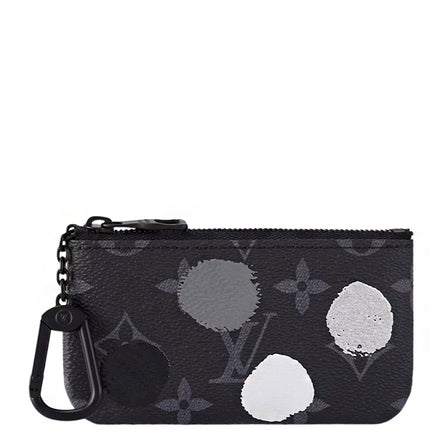 Louis Vuitton x Yayoi Kusama Pochette Cle Monogram Eclipse Black Silver