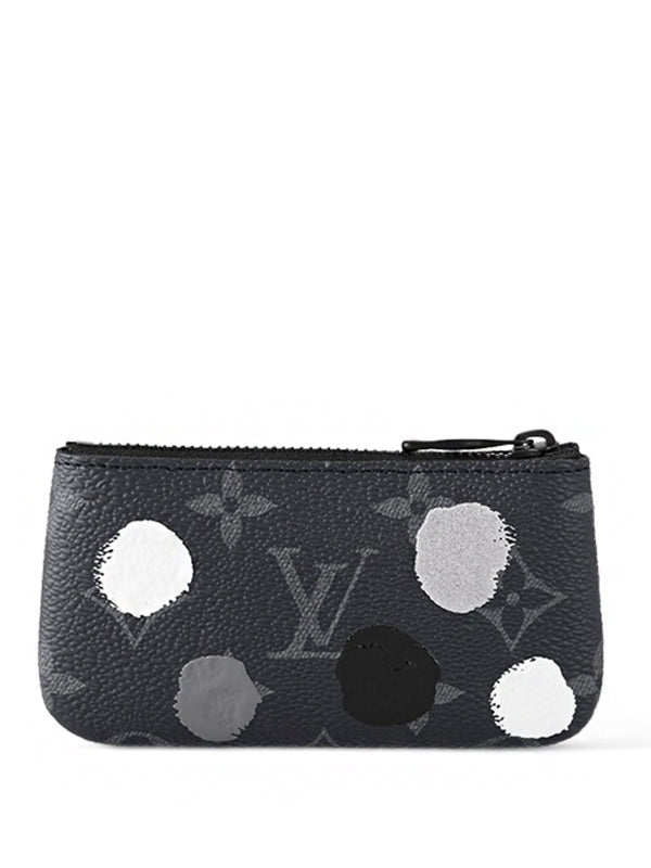 Louis Vuitton x Yayoi Kusama Pochette Cle Monogram Eclipse Black Silver