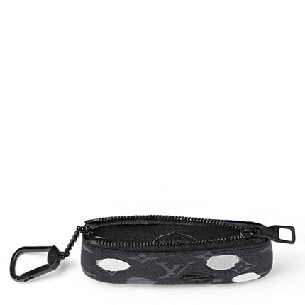 Louis Vuitton x Yayoi Kusama Pochette Cle Monogram Eclipse Black Silver