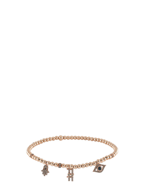 Lucky bracelet- Rose Gold& Diamonds