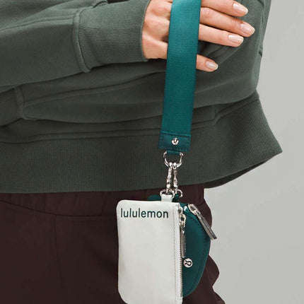 Lululemon Dual Pouch Wristlet Vapor Storm Teal