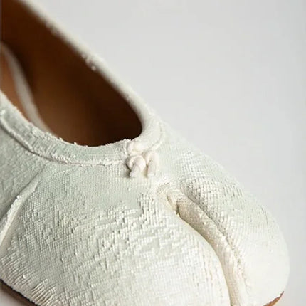 Maison Margiela Tabi Ballerina White Pearly
