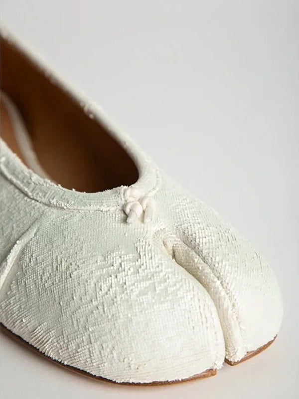 Maison Margiela Tabi Ballerina White Pearly