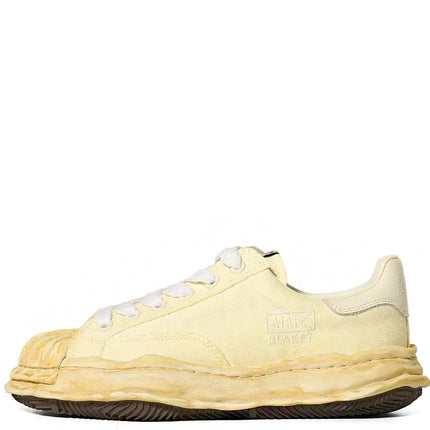 Maison Mihara Yasuhiro Blakey OG Sole Overdyed Canvas Low White
