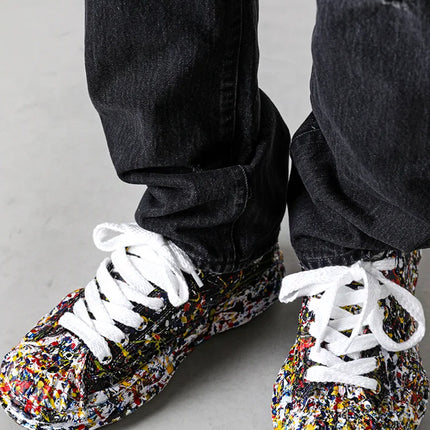 Maison Mihara Yasuhiro Peterson 23 OG Sole Canvas Low Sputtering Paint Black White