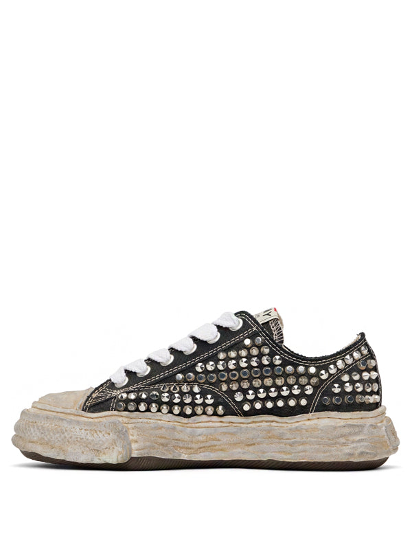 Maison Mihara Yasuhiro Peterson 23 OG Sole Studded Canvas Low Black
