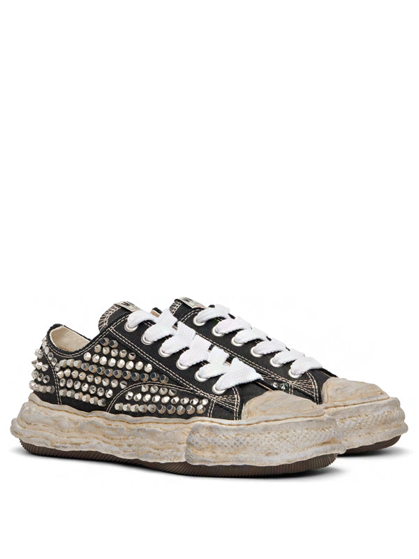 Maison Mihara Yasuhiro Peterson 23 OG Sole Studded Canvas Low Black