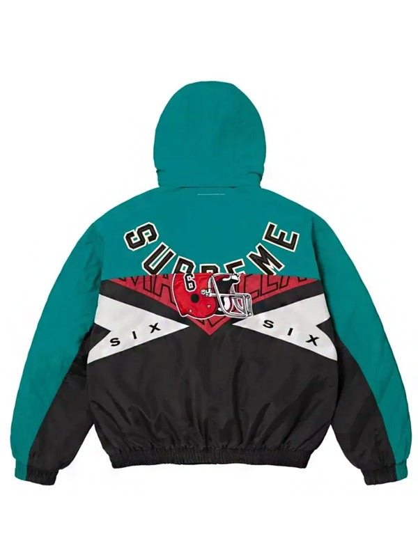 Maison Margiela x Supreme Jaqueta Split Stadium Navy SS26-W4