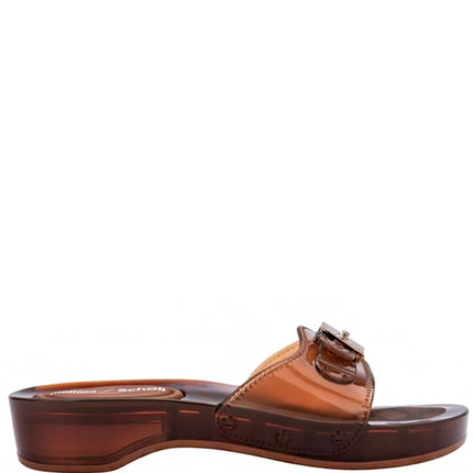 Melissa x Scholl Pescura Heel Clear Brown
