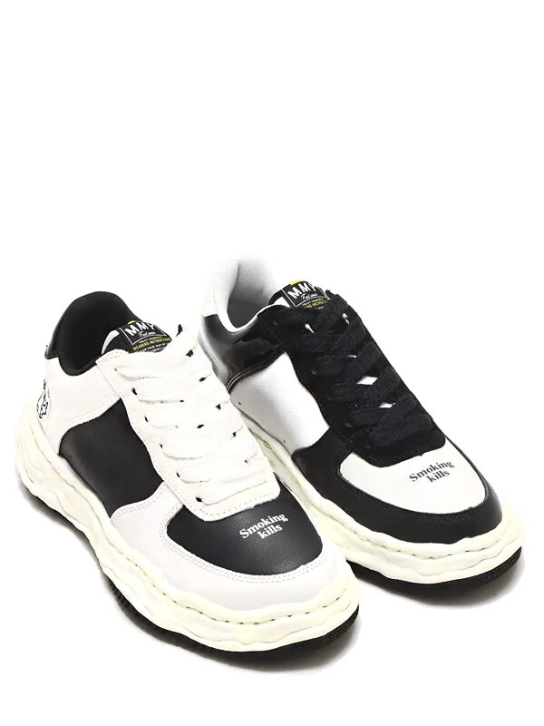 Mihara Yasuhiro Wayne Low Leather FR2 Atmos Black White