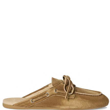 Miu Miu Faded Suede Mules Cinnamon