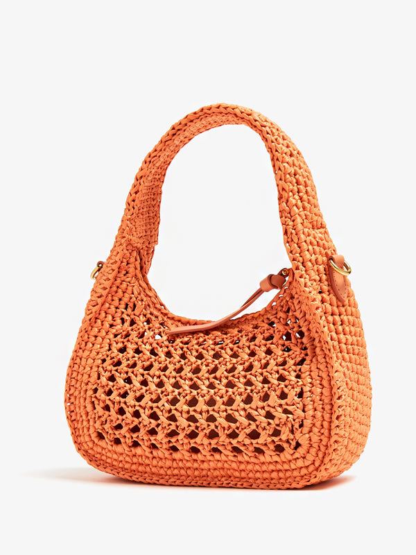 Miu Miu Wander raffia top handle bag
