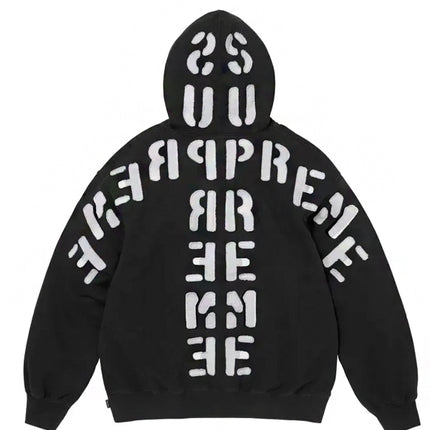 Moletom Supreme Mirrored Appliqué Hoodie Black FW26-W7