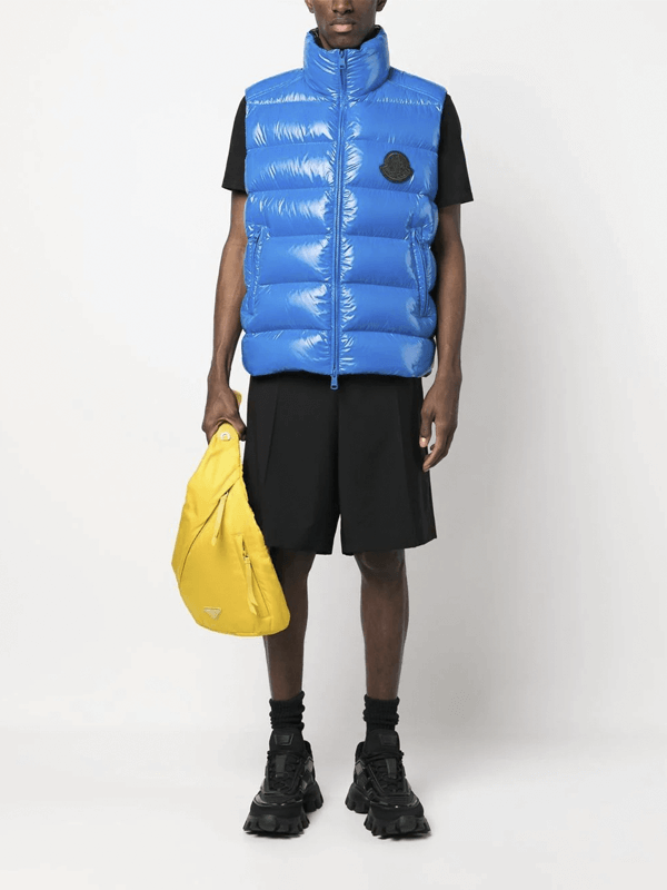 Moncler Colete Parke Blue Matelassê