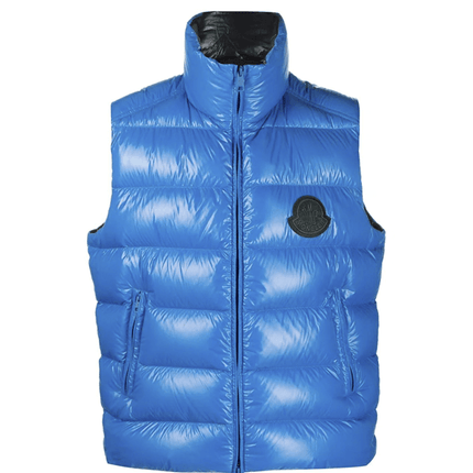 Moncler Colete Parke Blue Matelassê