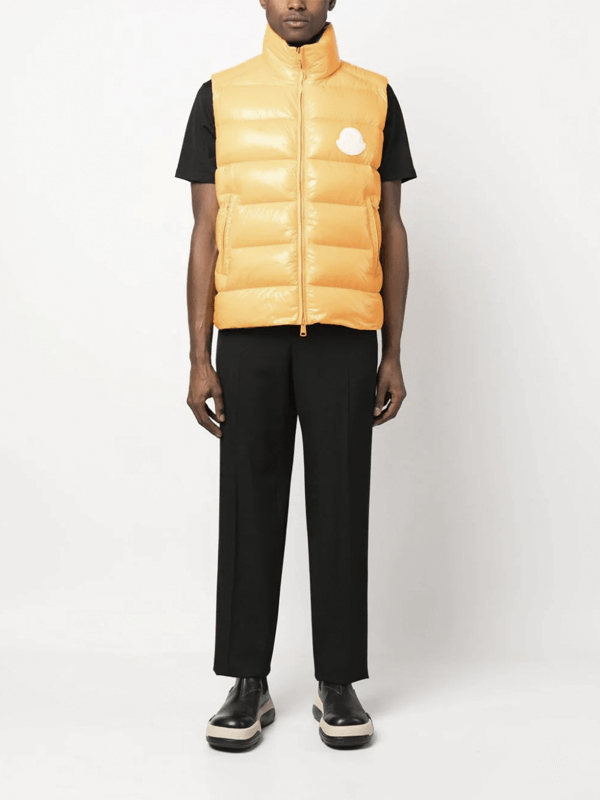 Moncler Colete Parke Yellow Matelassê