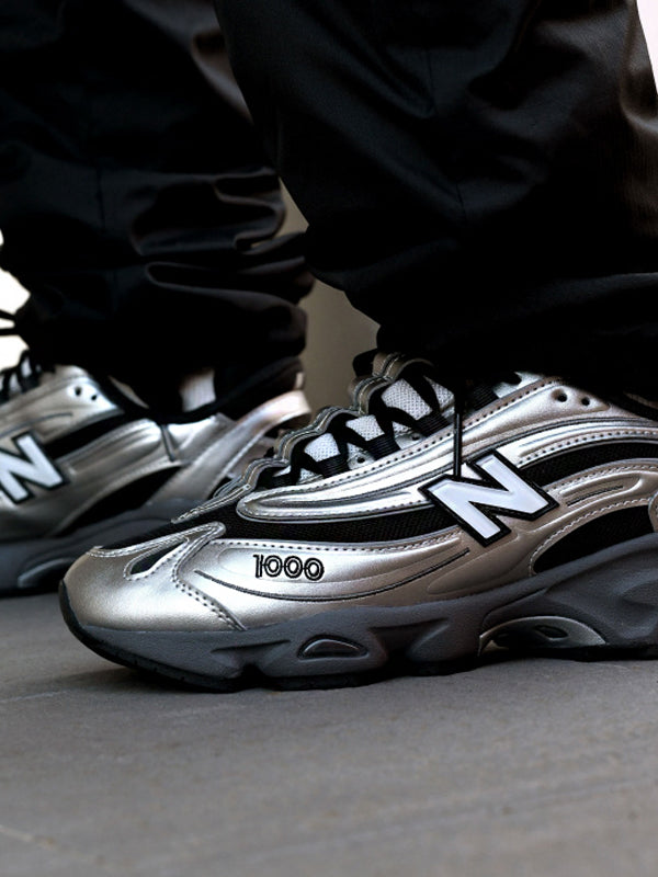 New Balance 1000 Black Silver Metallic