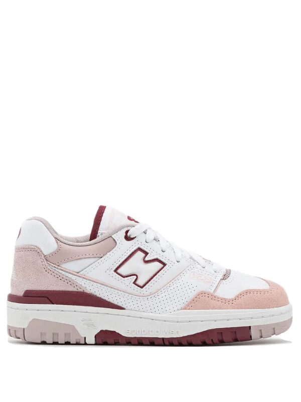 New Balance 550 White Scarlet