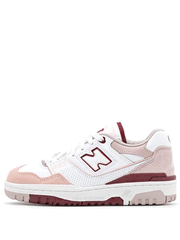 New Balance 550 White Scarlet