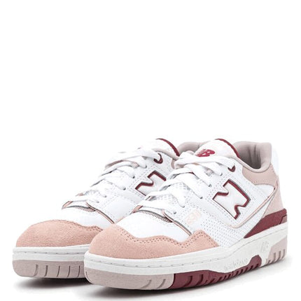 New Balance 550 White Scarlet