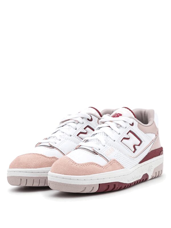 New Balance 550 White Scarlet
