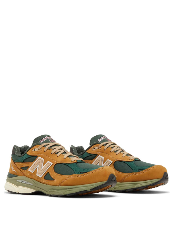 New Balance 990v3 Made in USA Tan Green