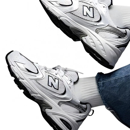 New Balance 530 White Silver Navy