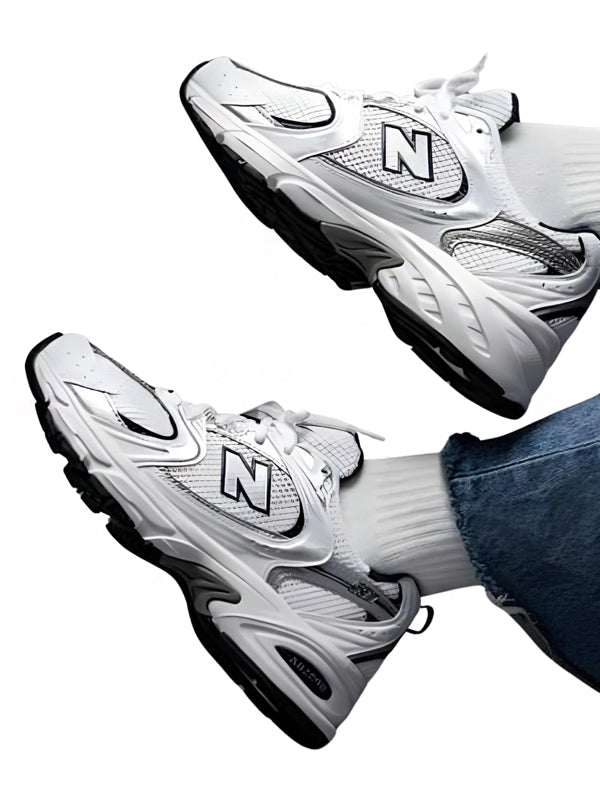 New Balance 530 White Silver Navy