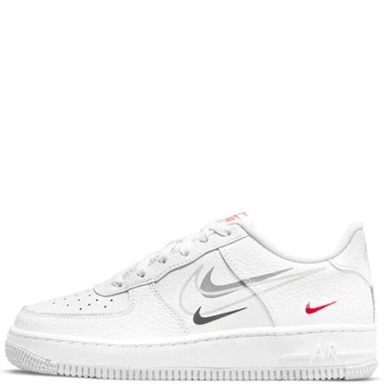 Air Force 1 Low Multi-Swoosh White Particle Grey Photon Dust Bright Crimson