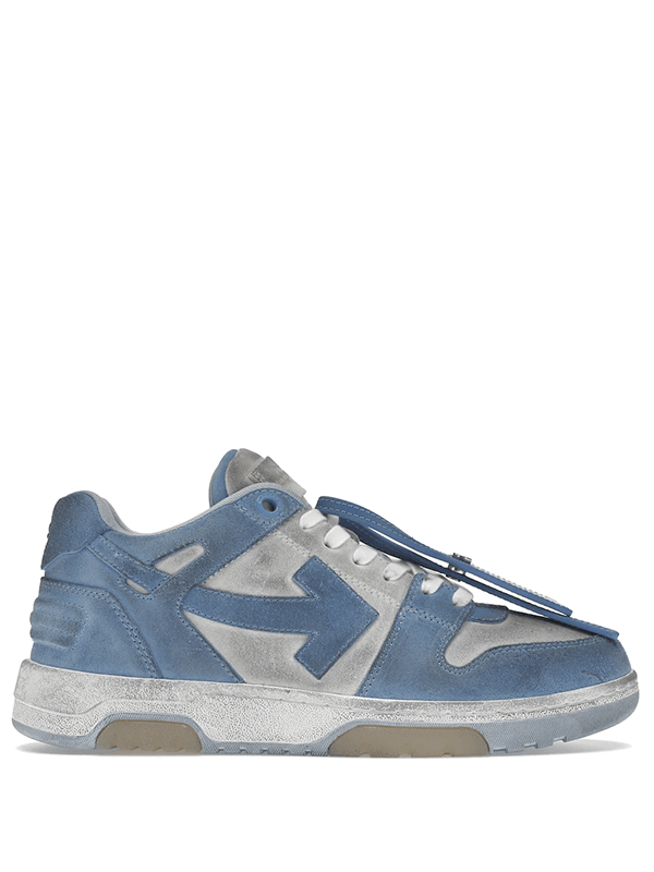 OFF-WHITE OOO Low Out Of Office Suede White Light Blue