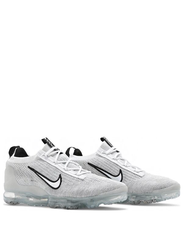 Nike Air VaporMax 2021 FK White Black Metallic Silver