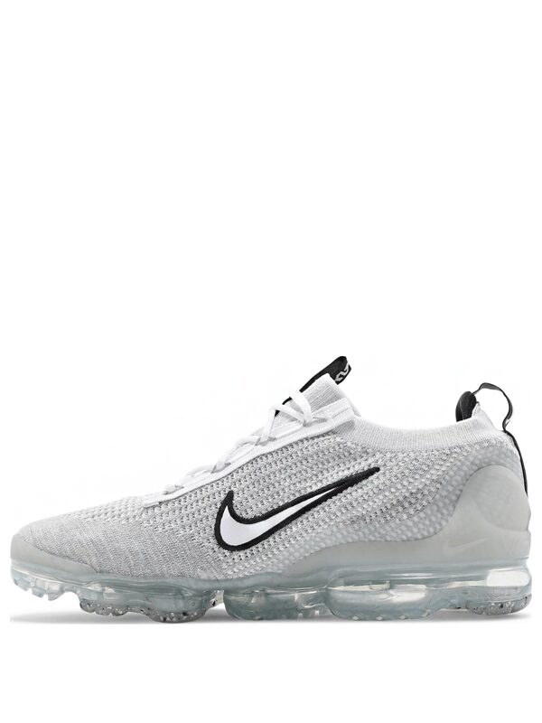 Nike Air VaporMax 2021 FK White Black Metallic Silver