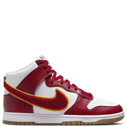 Nike Dunk High Chenille Swoosh White Gym Red