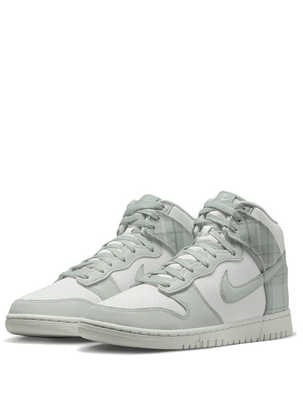 Nike Dunk High SE Tartan Plaid White Light Green