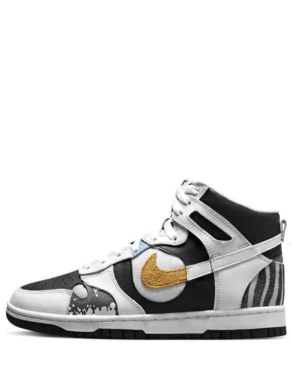 Nike Dunk High See Through White Black