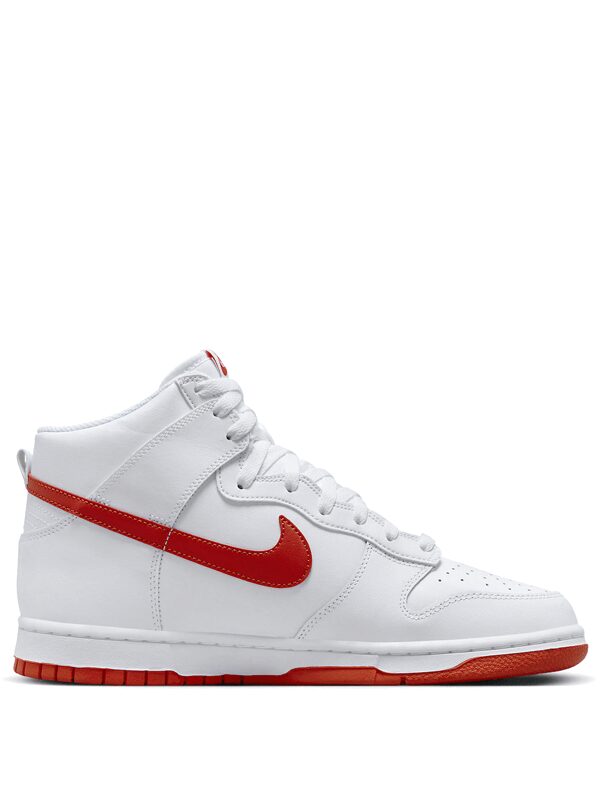 Nike Dunk High White Picante Red