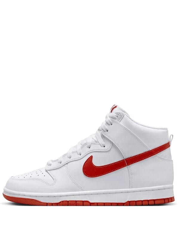 Nike Dunk High White Picante Red