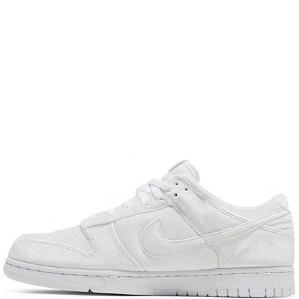 Nike Dunk Low Dover Street Market Triple White Velvet