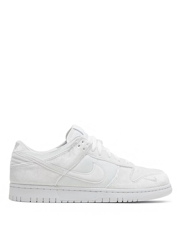 Nike Dunk Low Dover Street Market Triple White Velvet