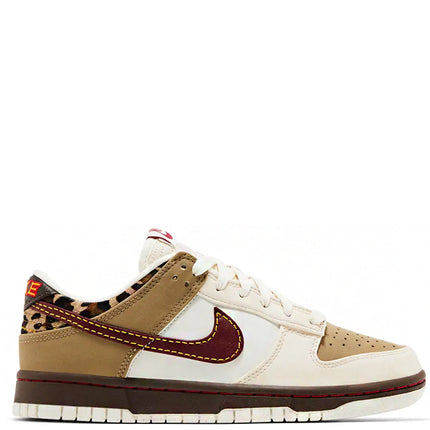 Nike Dunk Low Retro Khaki Team Red Pearl White